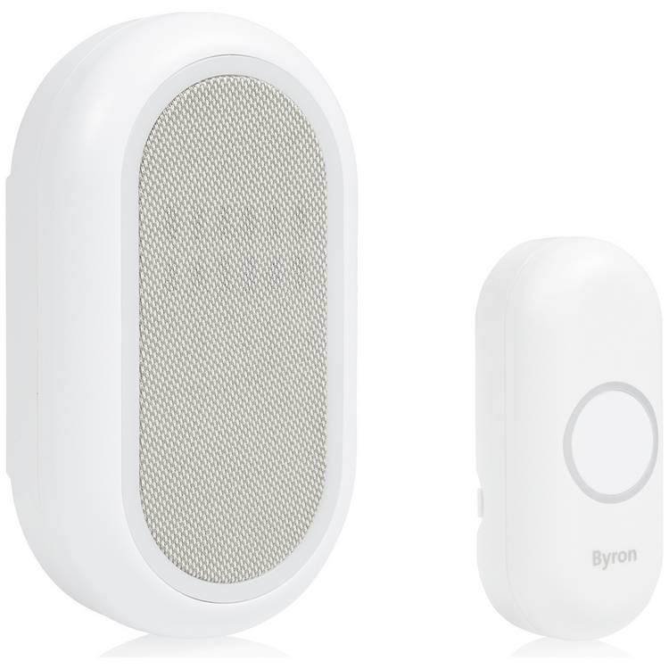 Byron portable doorbell white 200m, UK version
