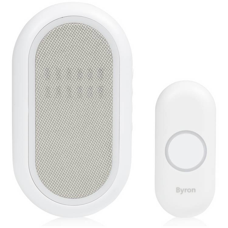 Byron portable doorbell white 200m, UK version