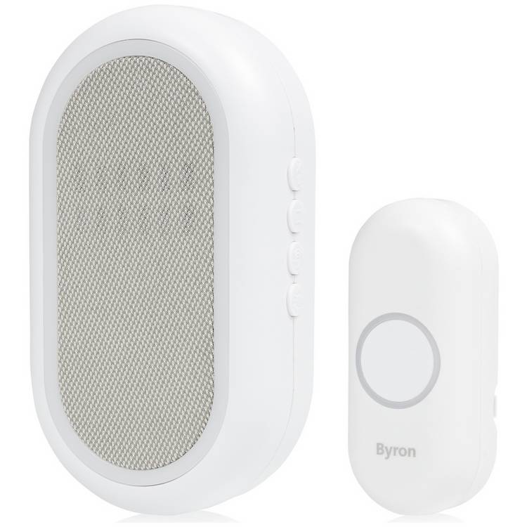 Byron portable doorbell white 200m, UK version