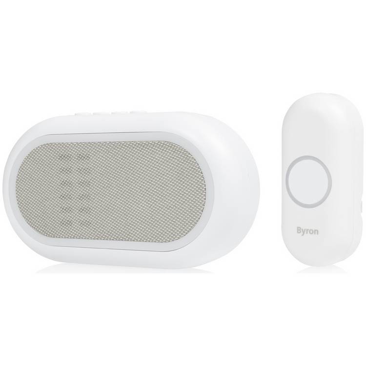 Byron portable doorbell white 200m, UK version