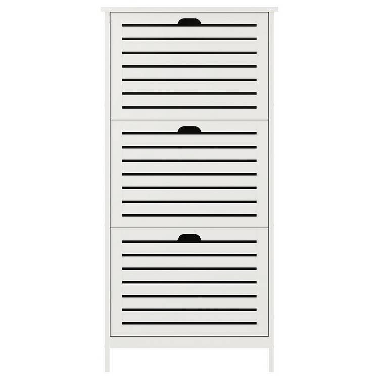 GFW Bergen shoe storage cabinet white, UK version