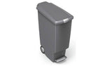 Simplehuman grey slim pedal bin 40L (British brand)