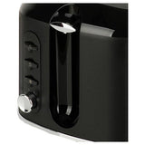 Cookworks Texture Tilly 2 slice toaster black - British product