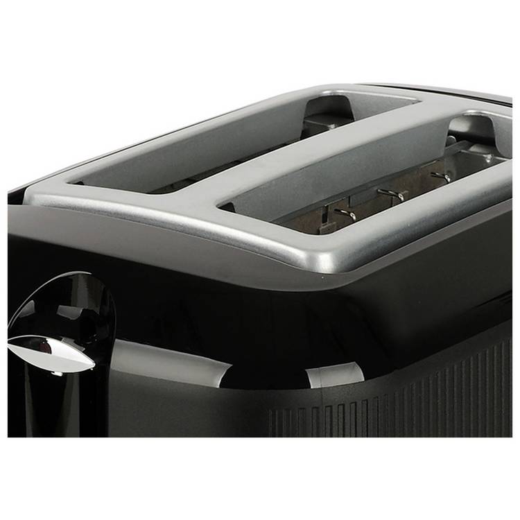 Cookworks Texture Tilly 2 slice toaster black - British product