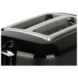 Cookworks Texture Tilly 2 slice toaster black - British product