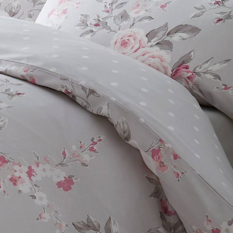 Catherine Lansfield floral bedding set double reversible, UK version