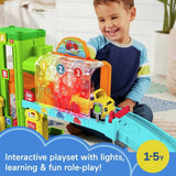Fisher-Price Little People Light-Up Learning Garage playset - British product