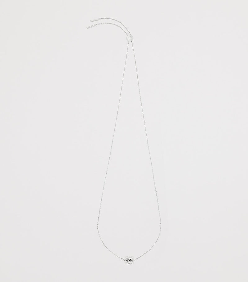 LOEWE Bombé necklace in sterling silver with Anagram motif, UK version
