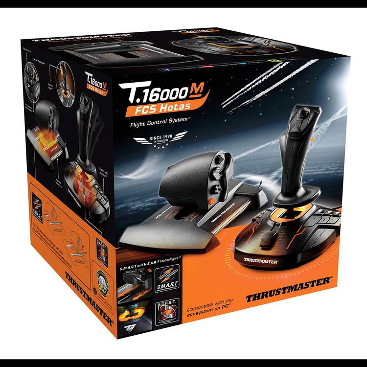 Thrustmaster T.16000M FCS HOTAS flight control system, UK version