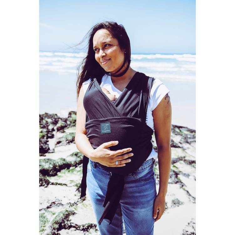 Snuggleroo Dreamgenii Black baby wrap carrier - British product