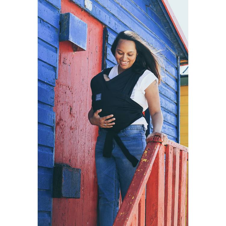 Snuggleroo Dreamgenii Black baby wrap carrier - British product