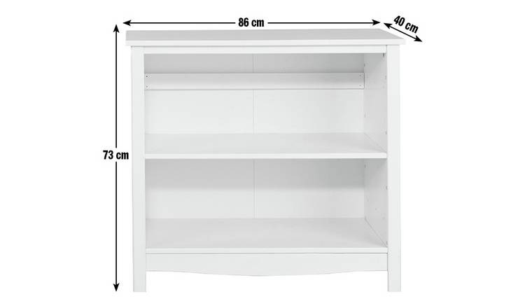 Habitat Brooklyn Bookcase white solid wood children's storage (British brand)