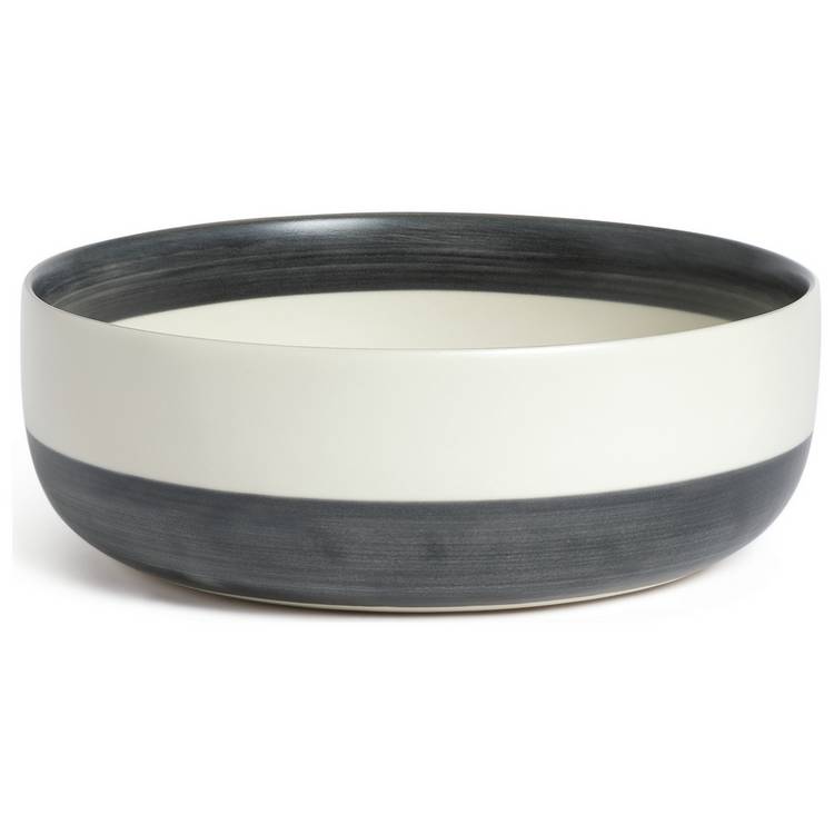Habitat Artisan Stripe serving bowl 23cm - British product