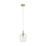 Argos Home Abas glass pendant light brass - British product