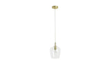 Argos Argos Home Abas Glass Pendant Light in Brass- Buy online at McGrocer