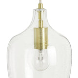 Argos Home Abas glass pendant light brass - British product