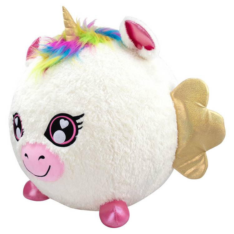 Biggies inflatable unicorn plush toy (British brand)