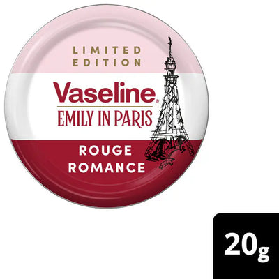 Superdrug Vaseline Emily in Paris Limited Edition Lip Balm Tin Rouge Romance 20g- Buy online at McGrocer