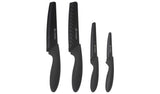 Argos Viners 4 Piece Stainless Steel Squared Tip Knife Set - Black- Buy online at McGrocer