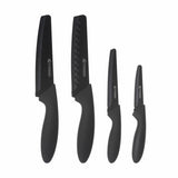 Viners 4 piece knife set, black squared tip (British brand)