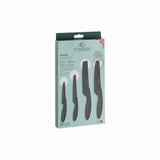Viners 4 piece knife set, black squared tip (British brand)