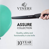 Viners 4 piece knife set, black squared tip (British brand)
