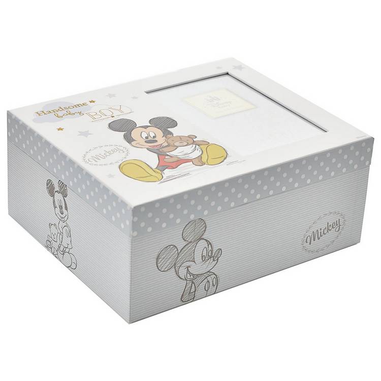 Disney Mickey keepsake box for baby boy, UK version