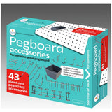 Cathedral plated pegboard accessory pack 43-piece UK version