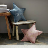 Bambino star cushion blue 30x30cm - British product