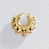 Revere gold plated creole hoop earrings (British brand)