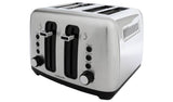 Cookworks 4 Slice Toaster brushed stainless steel - British product