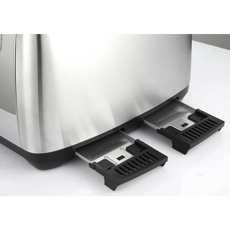 Cookworks 4 Slice Toaster brushed stainless steel - British product