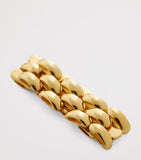 Monica Vinader gold vermeil heirloom chain ring 10mm band (British brand)