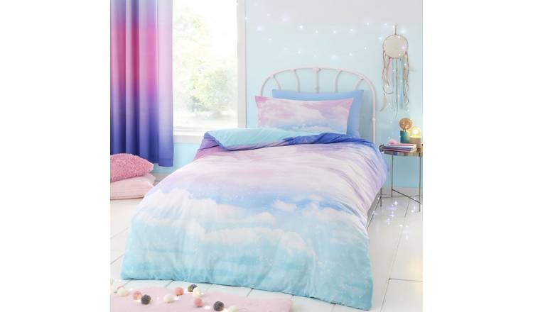Catherine Lansfield single reversible cloud bedding set (British brand)