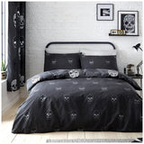 Catherine Lansfield kids skulls bedding set single - British product
