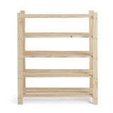 Argos Home Karee 5-shelf shoe storage rack in pine (British brand)
