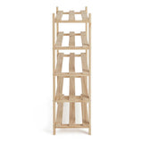 Argos Home Karee 5-shelf shoe storage rack in pine (British brand)