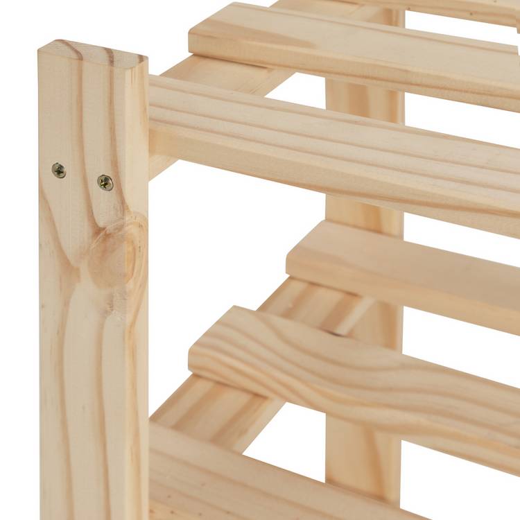 Argos Home Karee 5-shelf shoe storage rack in pine (British brand)