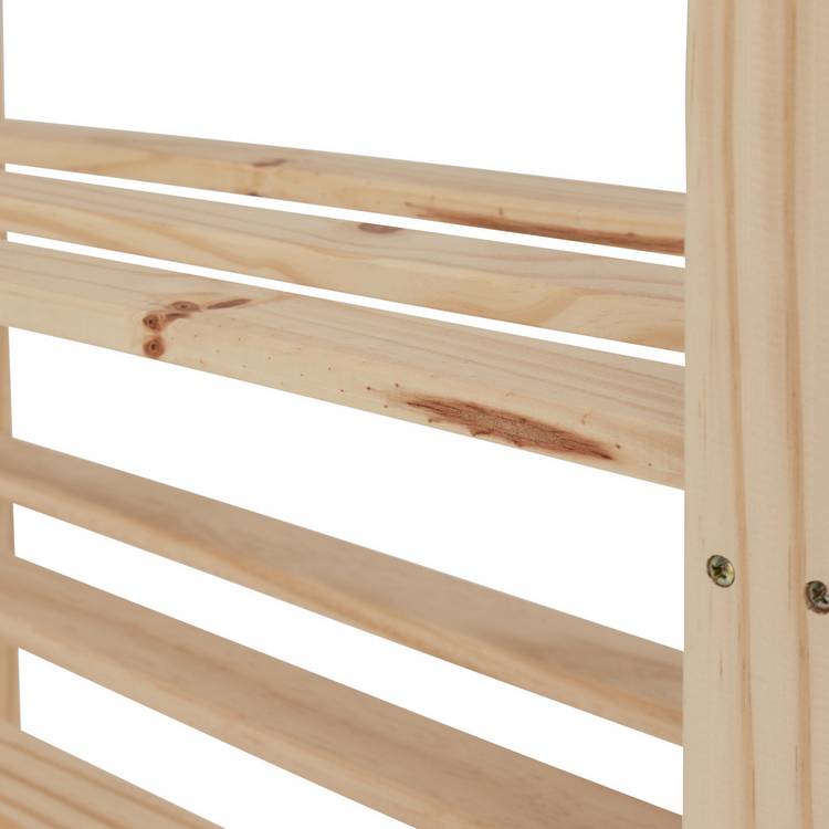 Argos Home Karee 5-shelf shoe storage rack in pine (British brand)