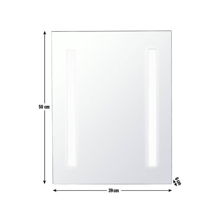 Argos Home LED demister shaver mirror 50x40cm, imported from the UK