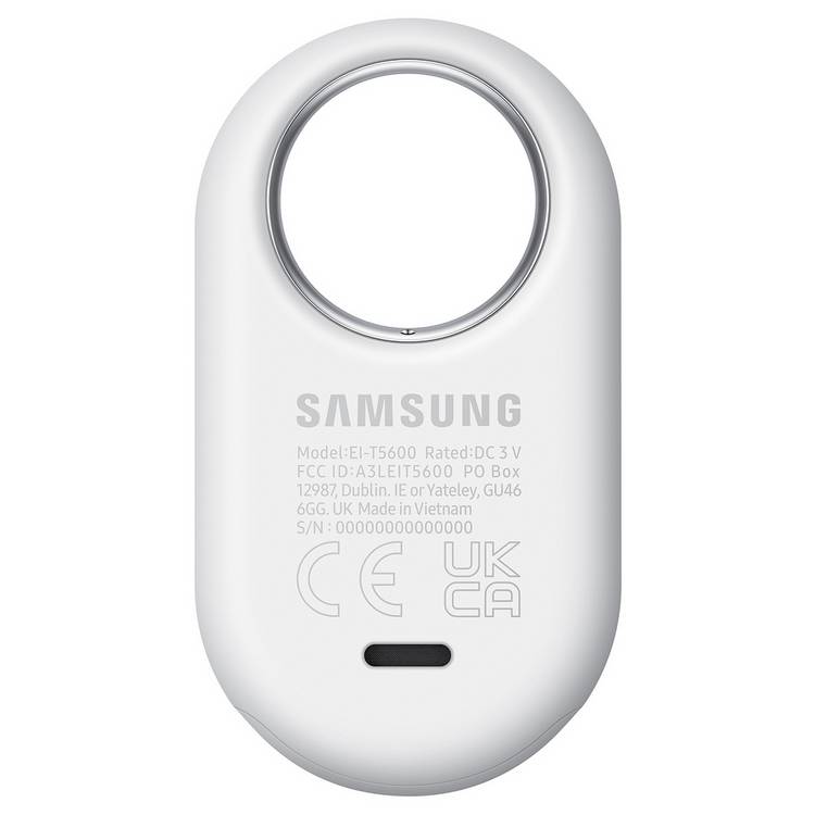 Samsung SmartTag2 white Bluetooth tracker, UK version