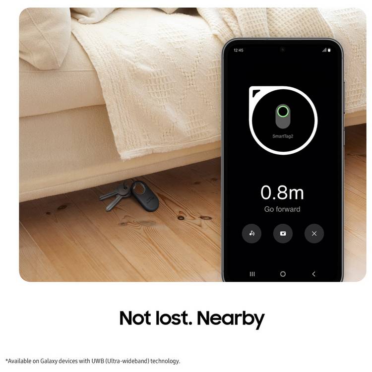Samsung SmartTag2 white Bluetooth tracker, UK version