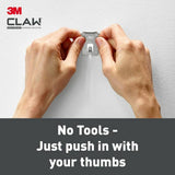 3M Claw plasterboard picture hanger 4 pack - British product