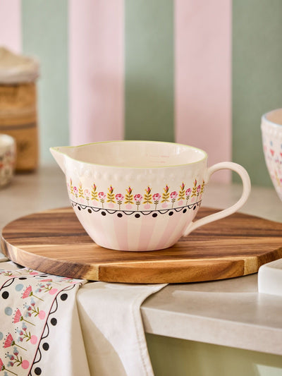 Next Cath Kidston Cream Painted Table Ceramic Batter Jug 1 litre- Buy online at McGrocer