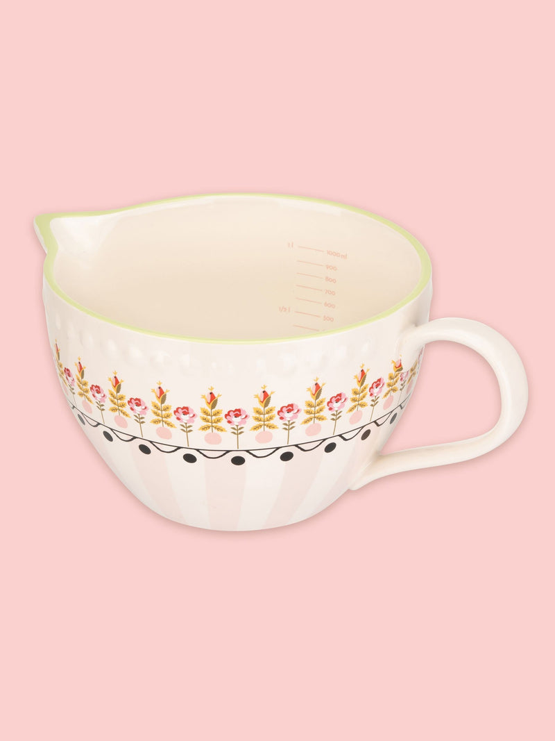 Cath Kidston cream painted table ceramic batter jug 1 litre - British product