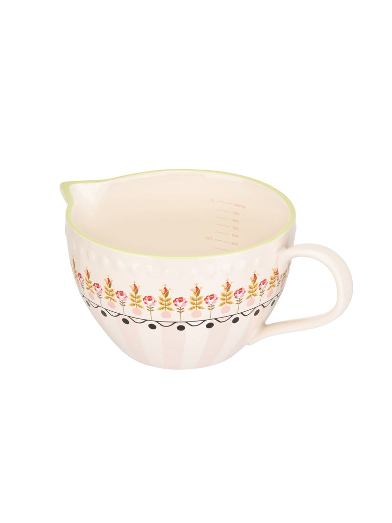 Cath Kidston cream painted table ceramic batter jug 1 litre - British product