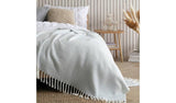 Argos Habitat Woven Brushed Throw - Blue - 125x150cm- Buy online at McGrocer
