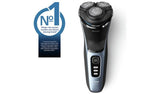 Philips Series 3000 wet dry electric shaver with protective cap (British brand)