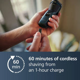 Philips Series 3000 wet dry electric shaver with protective cap (British brand)