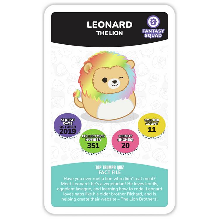 Squishmallows Top Trumps Card Game 30 cards - British product